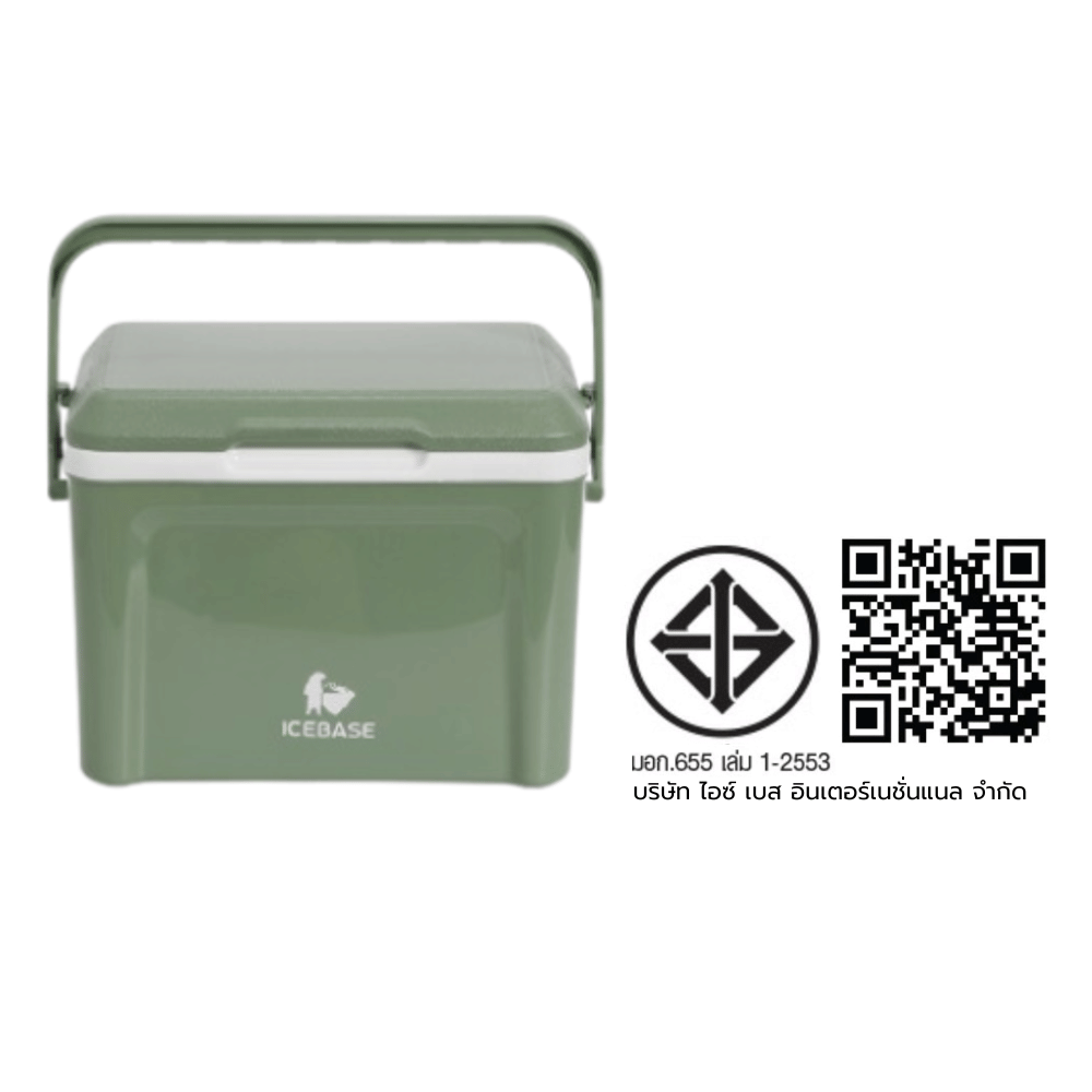 กระติกน้ำแข็งเก็บความเย็น ICEBASE รุ่น CLX-601GN (AQOSS) ขนาด 6 ลิตร สีเขียว